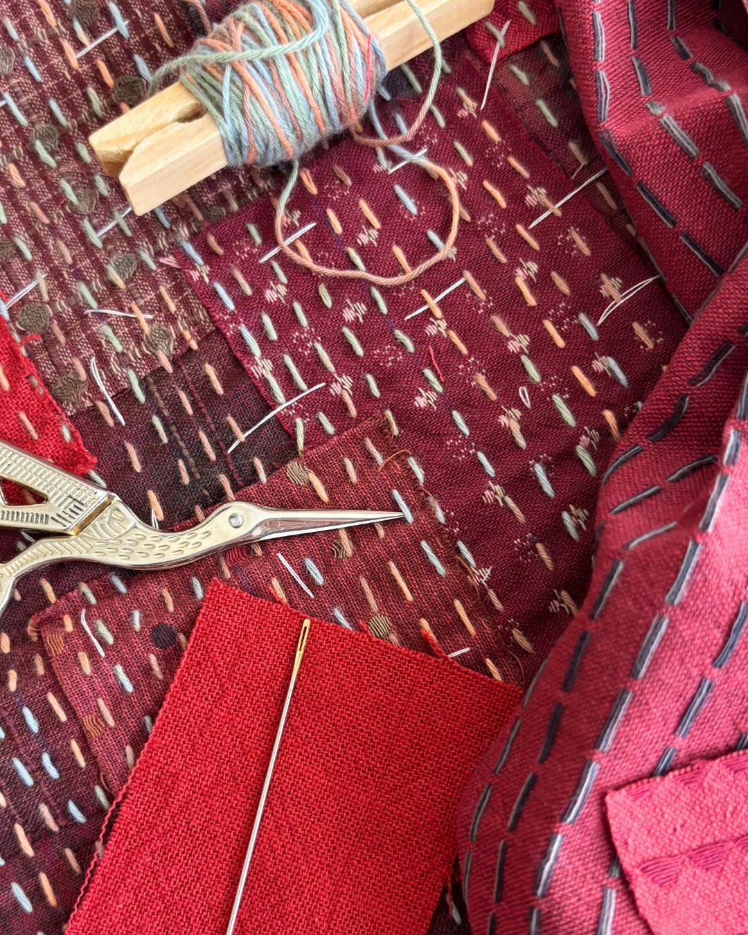 Sashiko Style Slow-Stitched Coasters: Fri 6 Feb