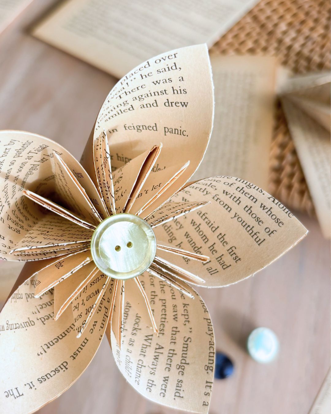 Petals & Pages ~ Book Paper Flower Workshop: Sat 7 Mar