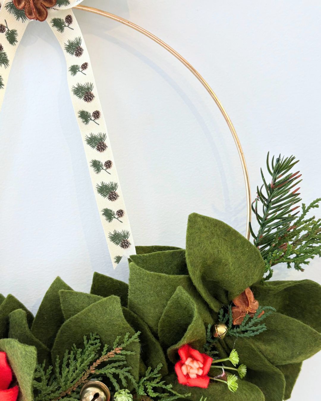 Handmade Felt Christmas Wreath: Fri 20 Nov