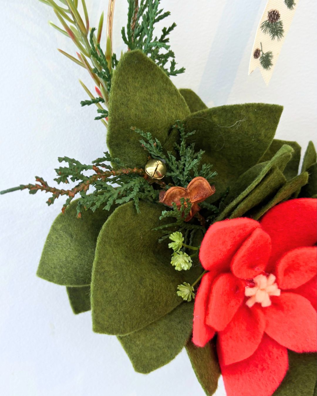 Handmade Felt Christmas Wreath: Fri 20 Nov