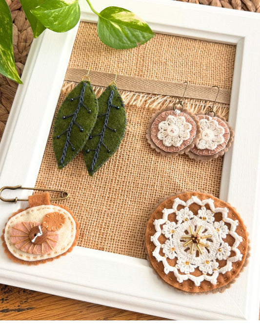Slow Stitched Felt Jewellery: Sat 27 June