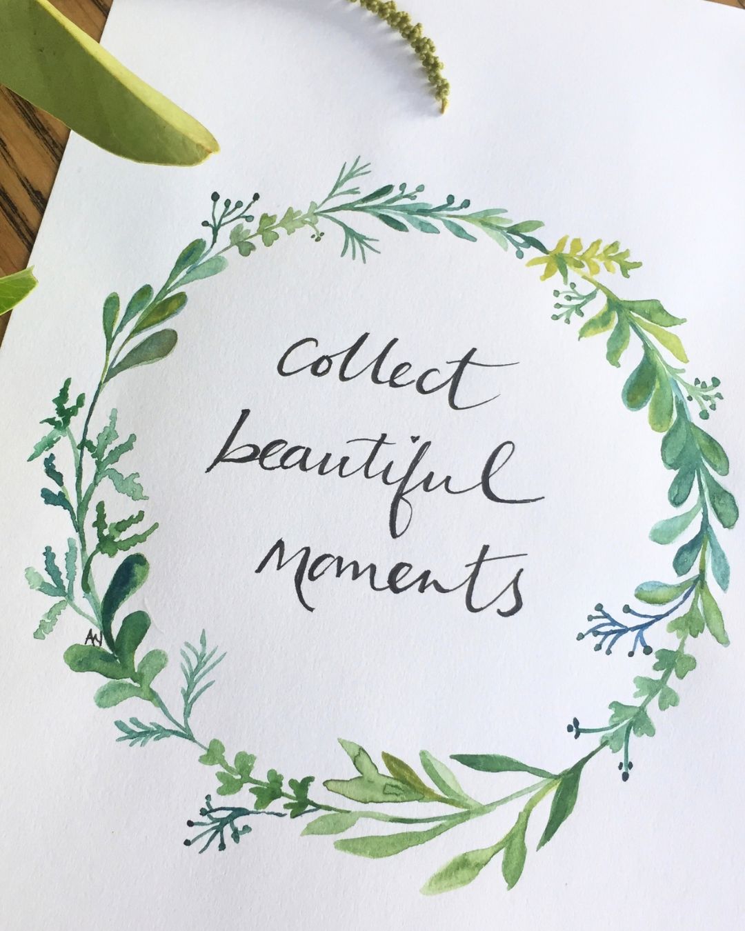 Little Works of Art ~ Watercolour Wreath: Fri 6 Nov