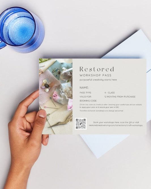 4 - Class Workshop Pass ~ Save $5 per Workshop