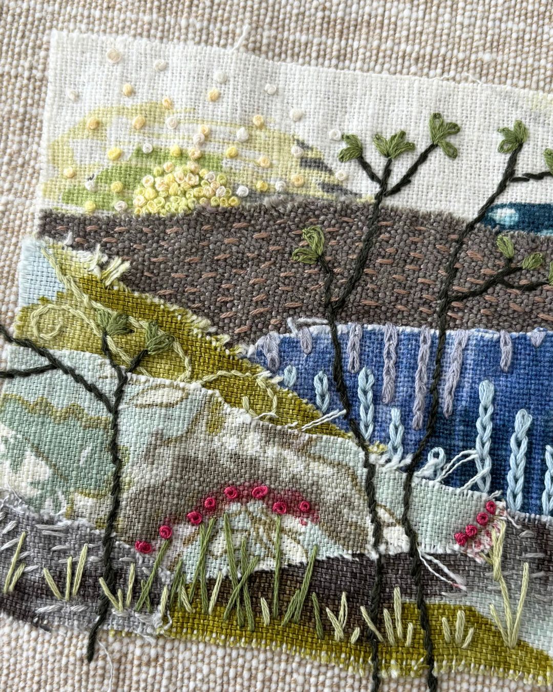 Tiny Textile Landscapes ~ The Art of Slow Stitching: Sat 14 Mar