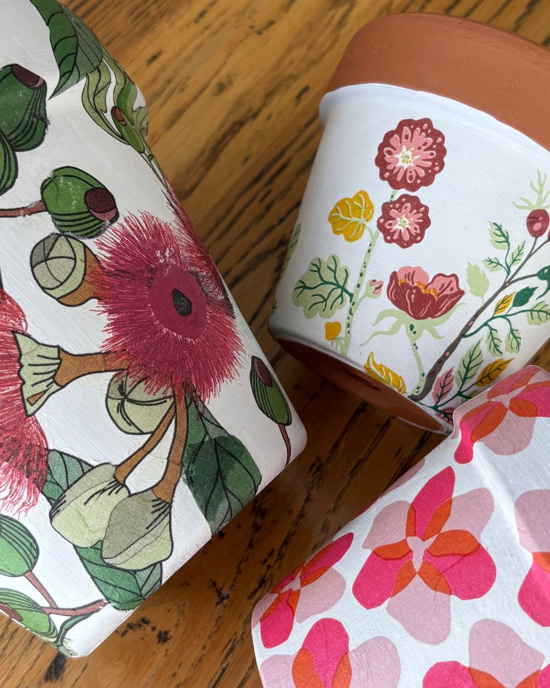 The Little Decoupage Flower Pot Workshop: Sat 10 Oct