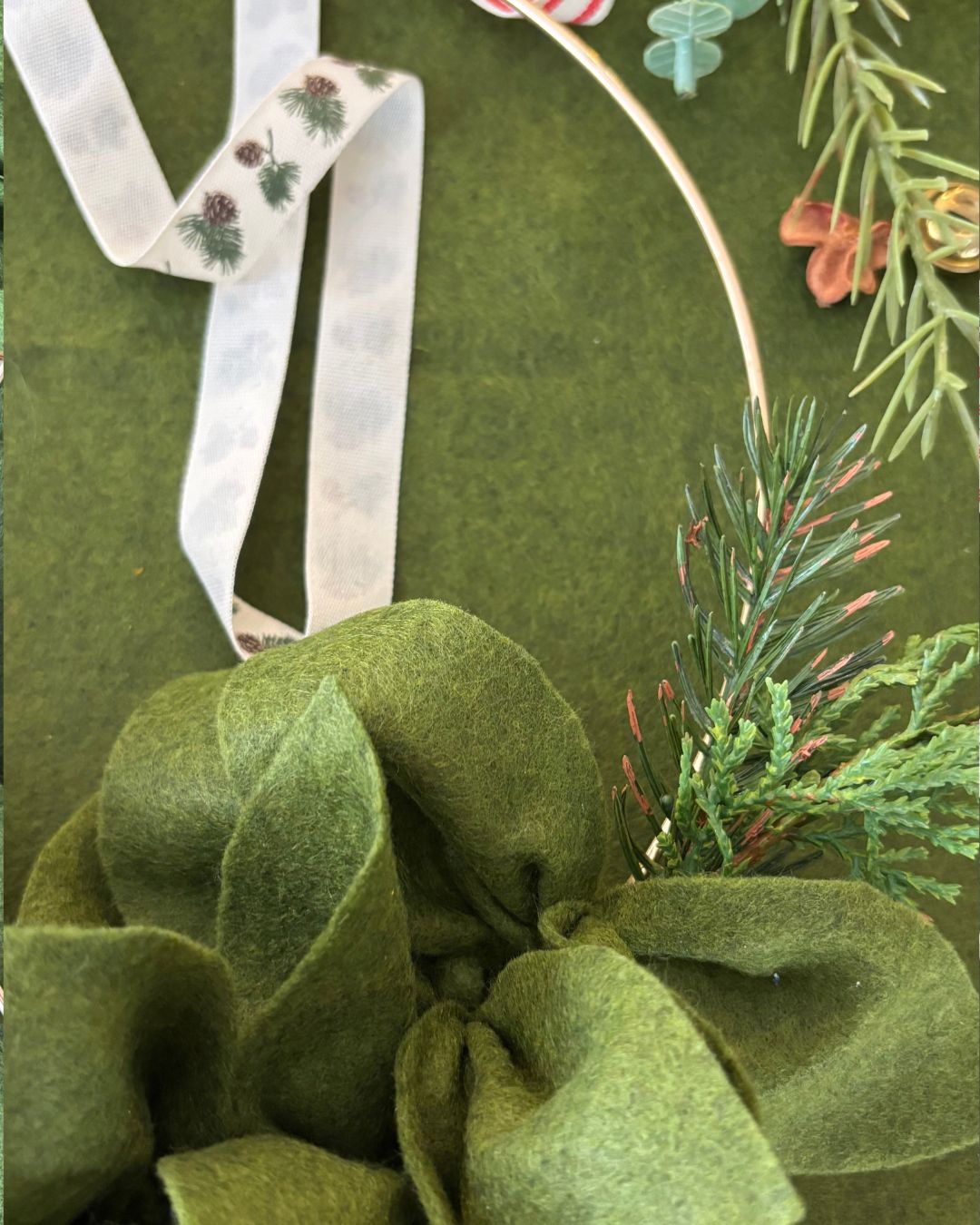 Handmade Felt Christmas Wreath: Fri 20 Nov