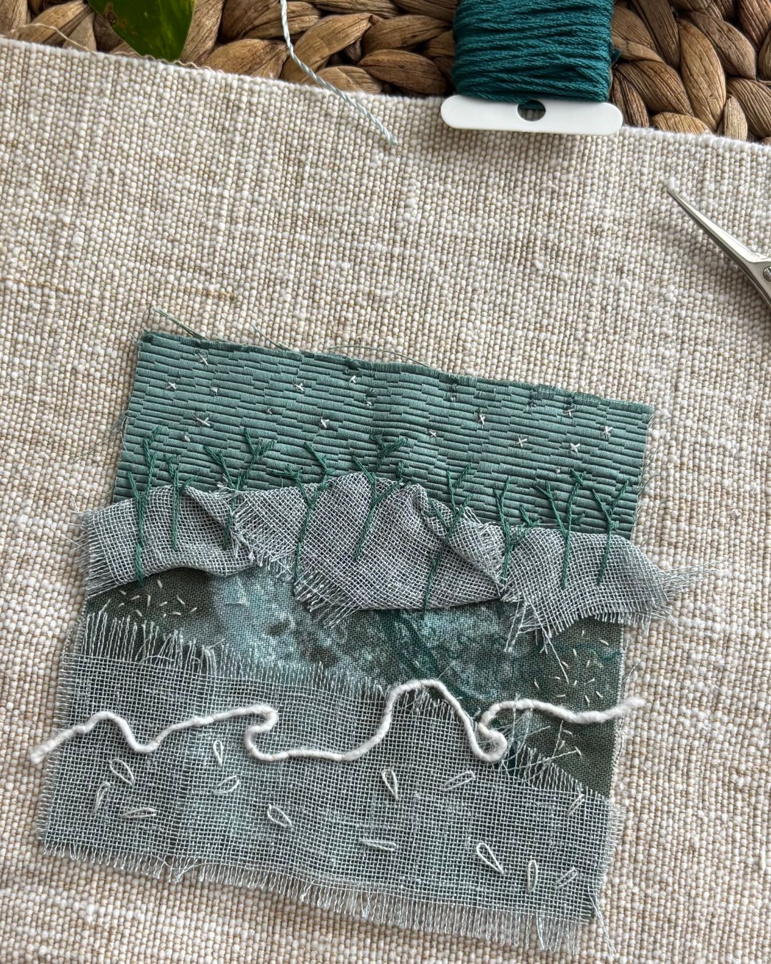 Tiny Textile Winter Landscapes ~ The Art of Slow Stitching: Sat 18 July