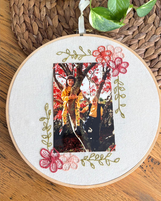 Creative Embroidery ~ Hoop Photo Frame: Sat 30 May
