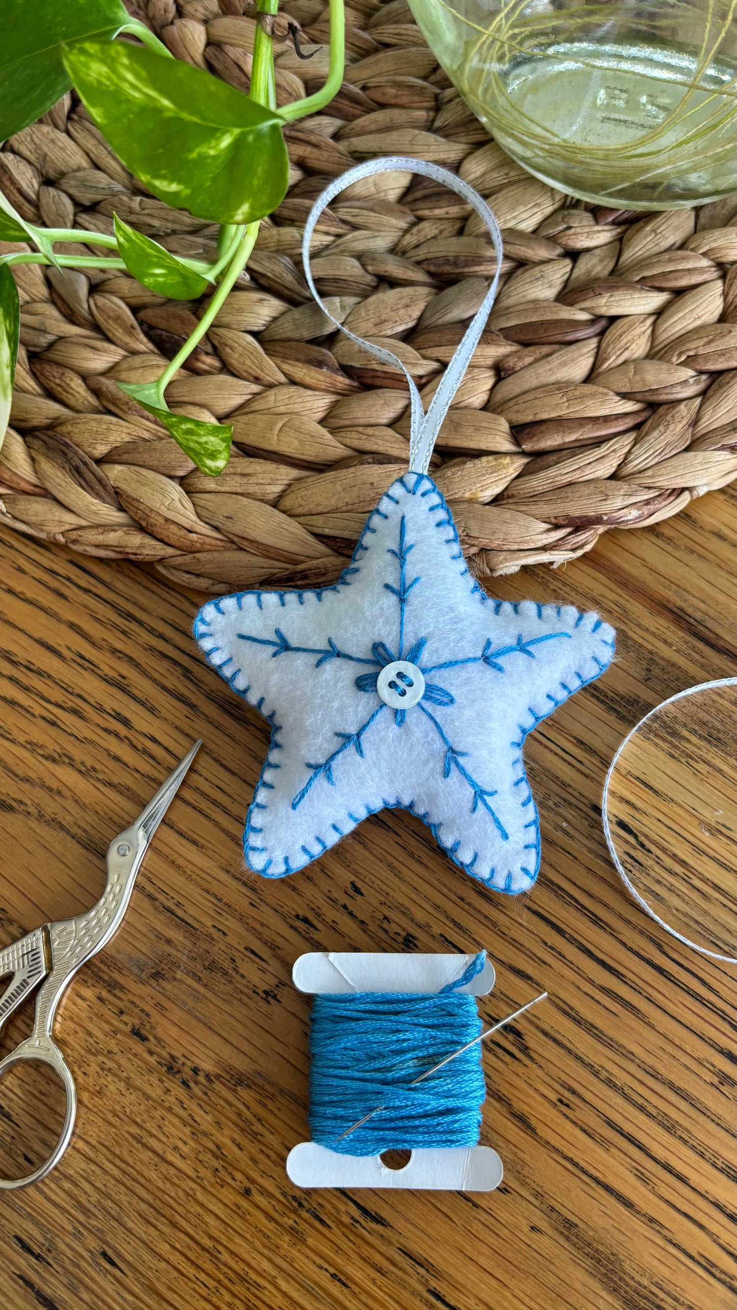 Slow Stitched Felt Christmas Ornaments Craft Kit