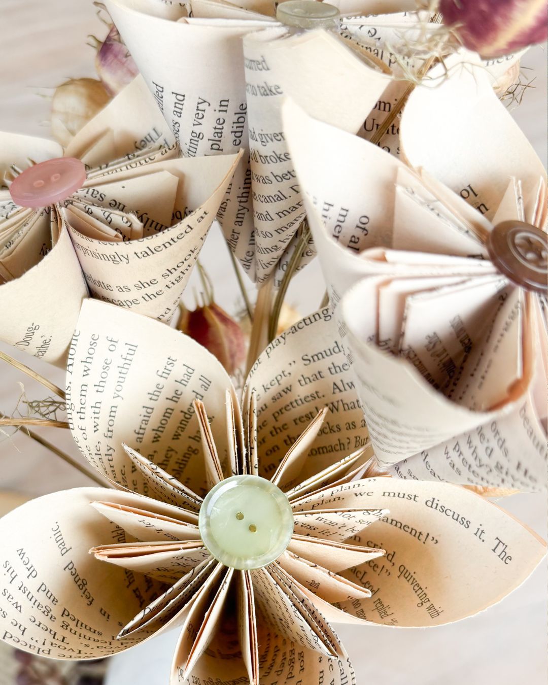 Petals & Pages ~ Book Paper Flower Workshop: Sat 7 Mar